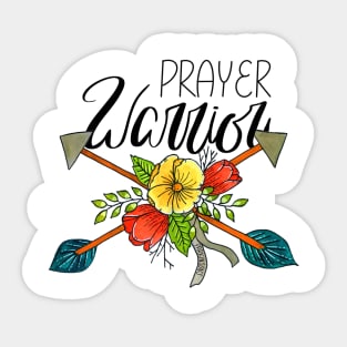 Prayer Warrior - Parkinson's Disease Sticker
